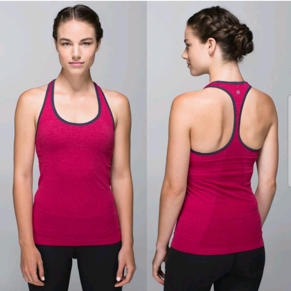 Lululemon Womens Pink Ebb & Flow Racerback Tank S